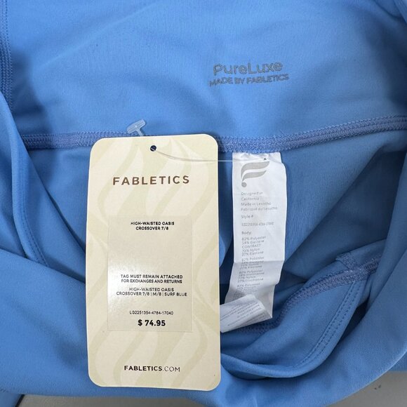 Women's Fabletics Oasis PureLuxe HW Crossover 7/8 Legging M - Picture 3 of 3
